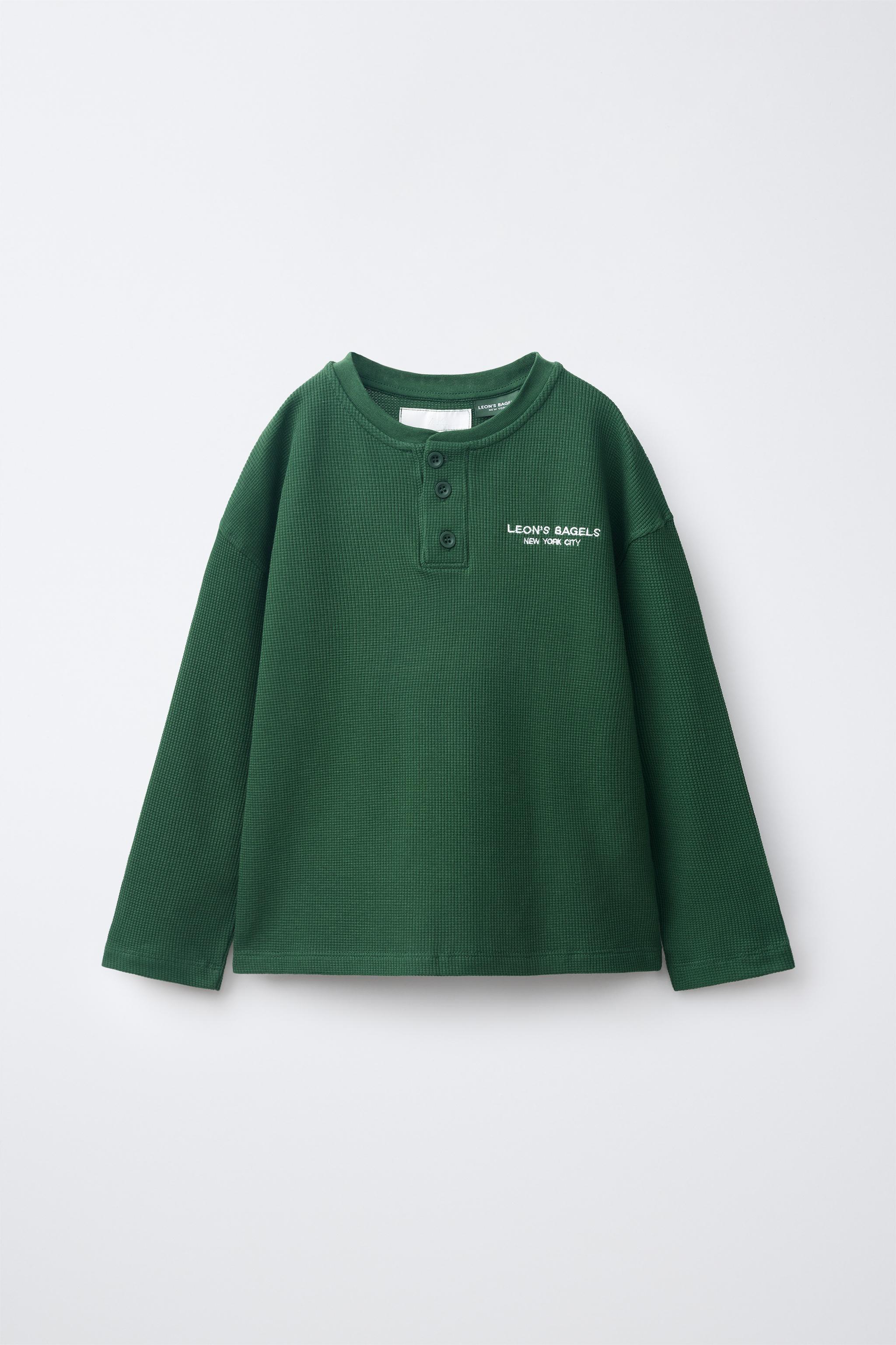 LEON'S BAGELS ® EMBROIDERED WAFFLE T-SHIRT