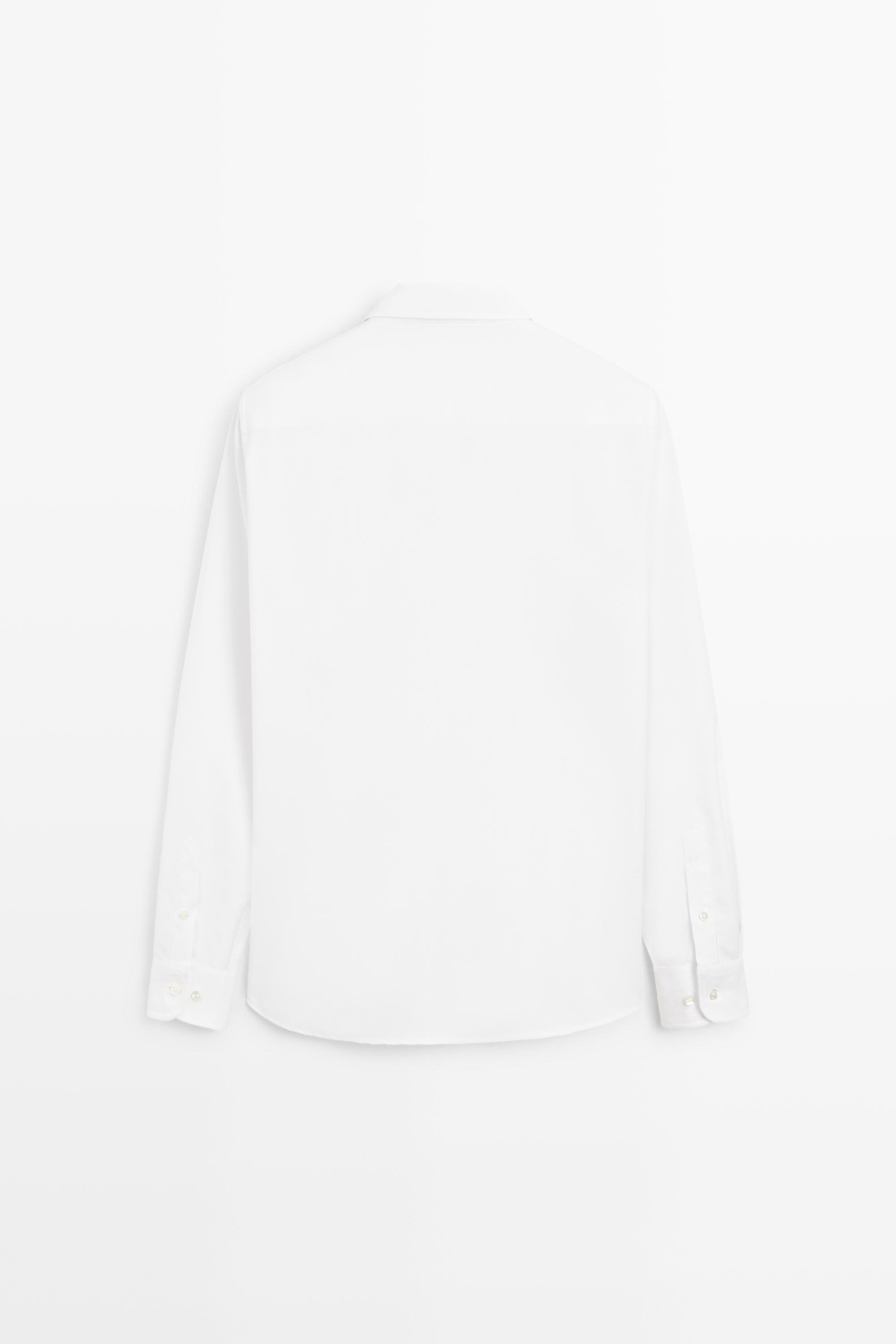 Chemise regular fit twill 100 % coton