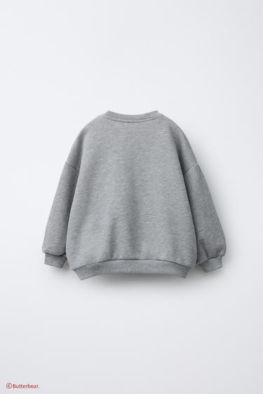 BUTTERBEAR © PRINT SWEATSHIRT - Grey marl by Zara - Image 1