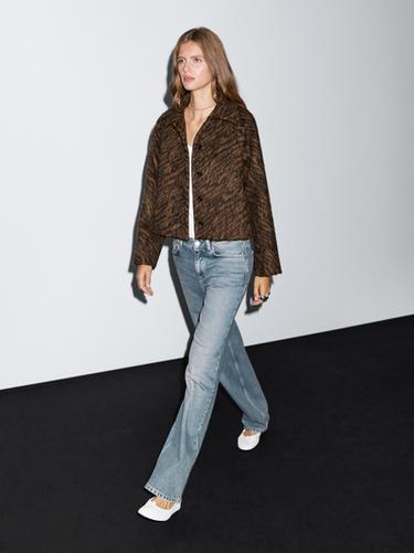 Zara Short animal print coat - 734