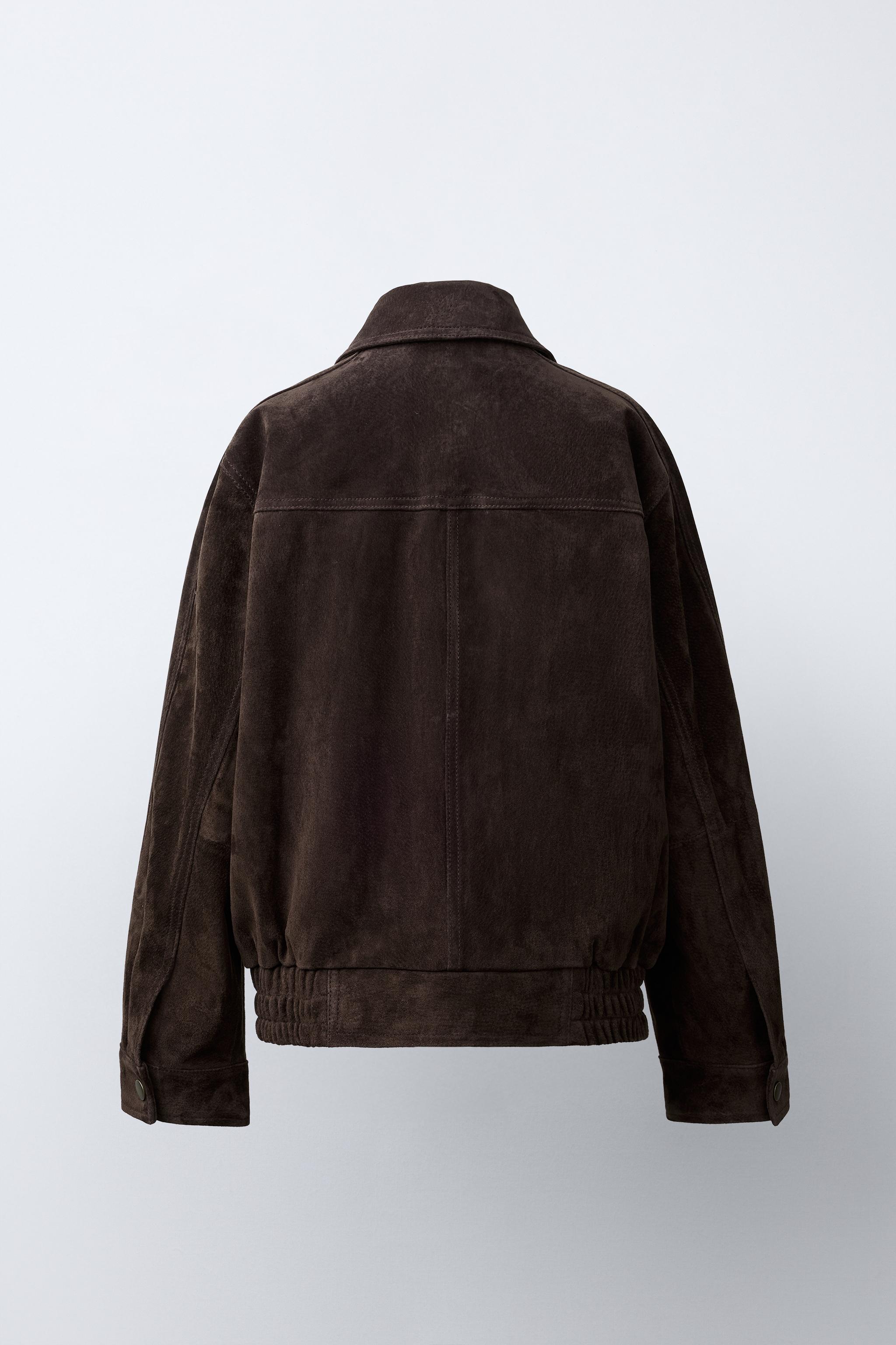 100% LEATHER JACKET - Chocolate | ZARA United States