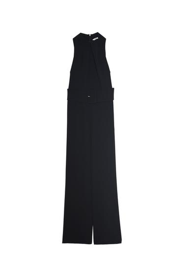 LONG BELTED JUMPSUIT
