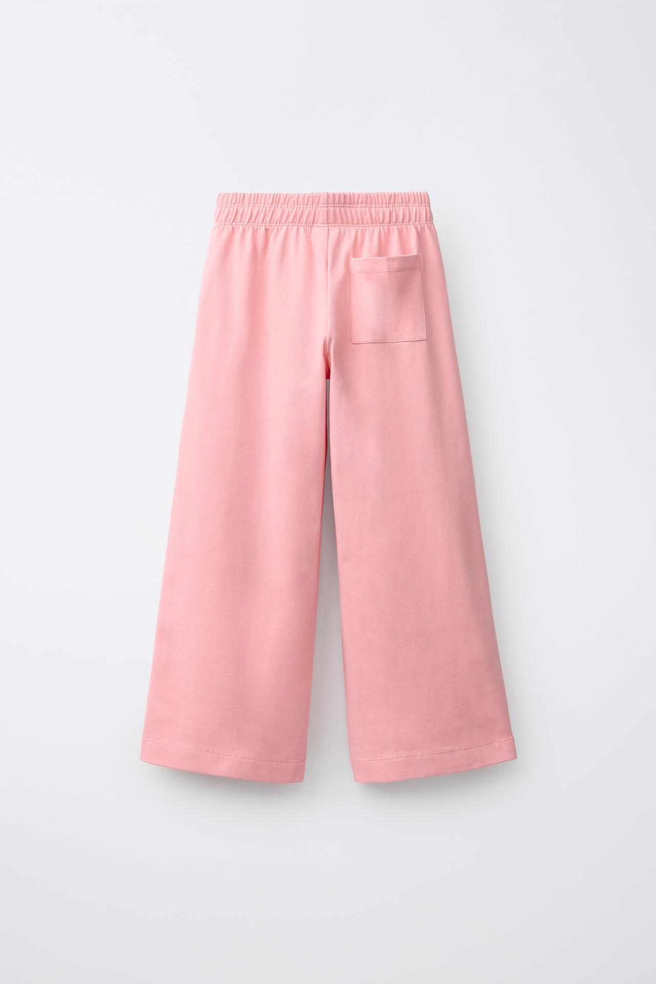 HEAVYWEIGHT WIDE LEG PANTS — Pink