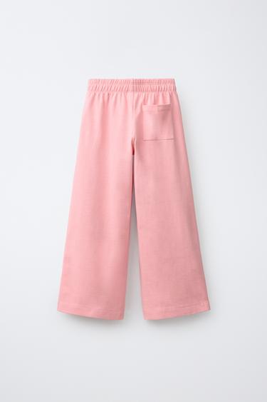 HEAVYWEIGHT WIDE LEG PANTS — Pink 1