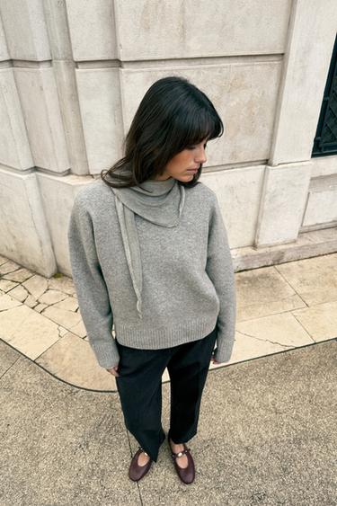 BAILARINA PIEL SOFT - Rojo Burdeos de Zara