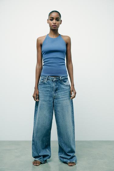 TOP DOS BRIDE - Bleu moyen de Zara - Image 1
