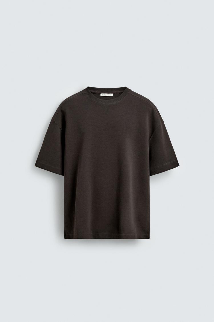 ZARA RELAXED FIT INTERLOCK SWEATSHIRT