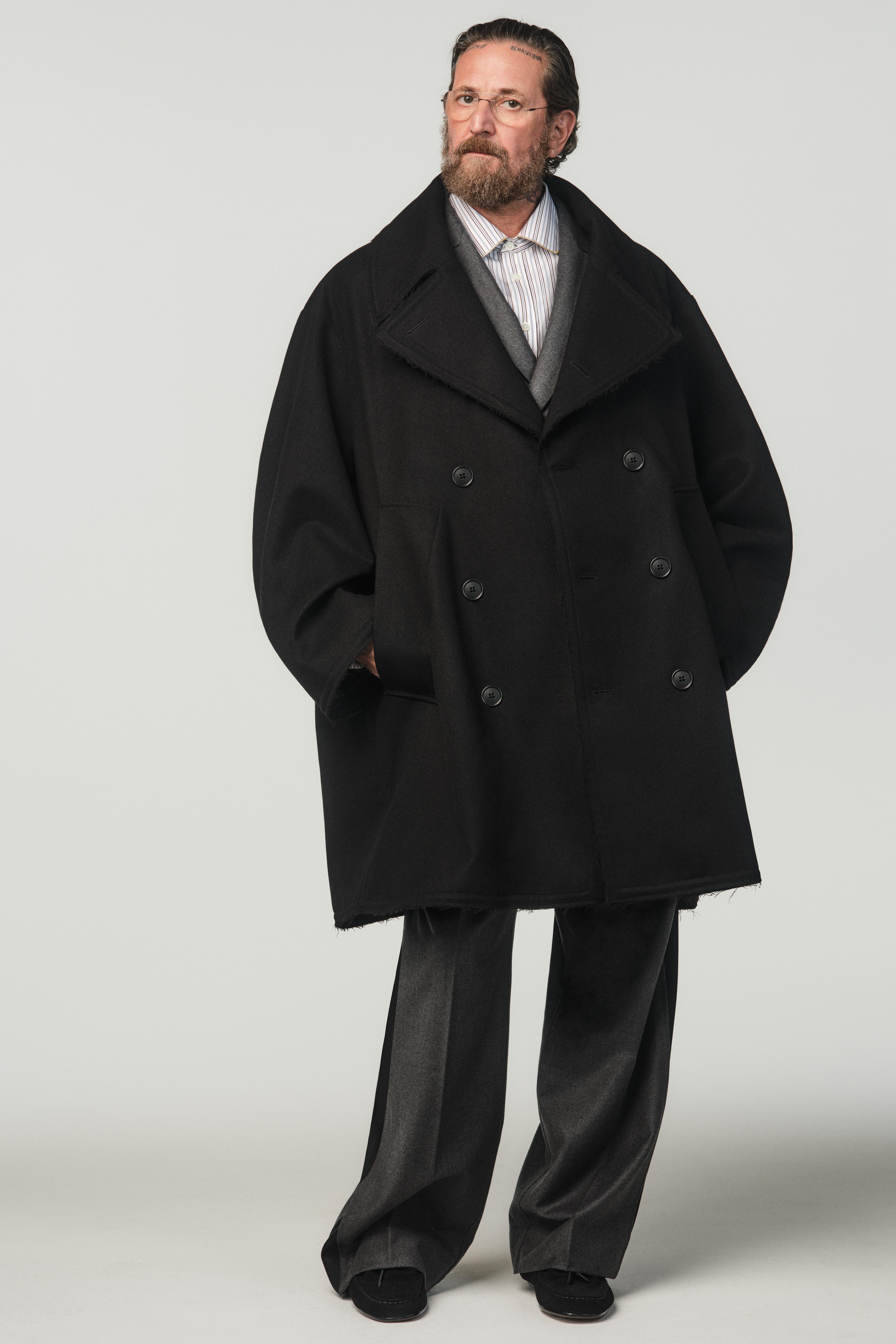 OVERSIZE WOOL COAT X STEFANO PILATI - Black | ZARA United States