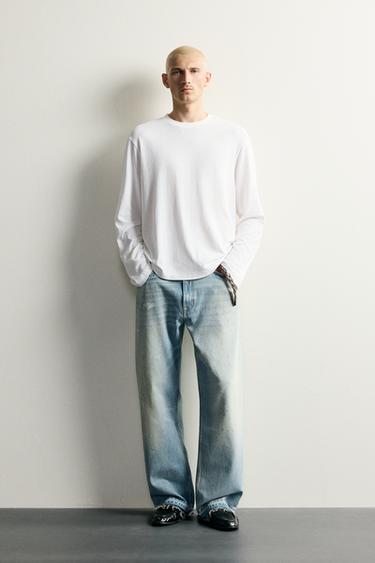 JEAN LOOSE FIT - Bleu clair de Zara