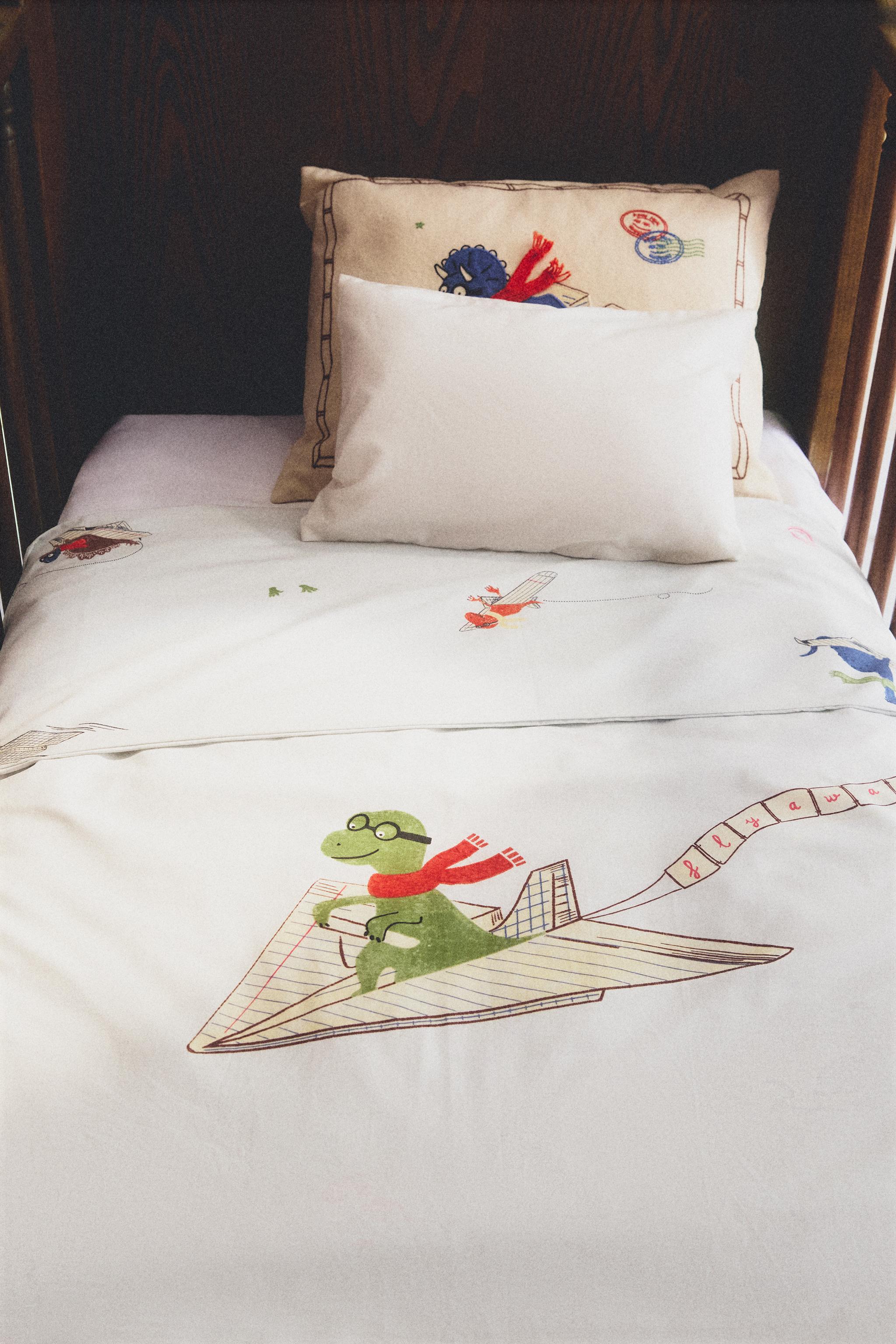 REVERSIBLE DINOSAUR KIDS' DUVET COVER