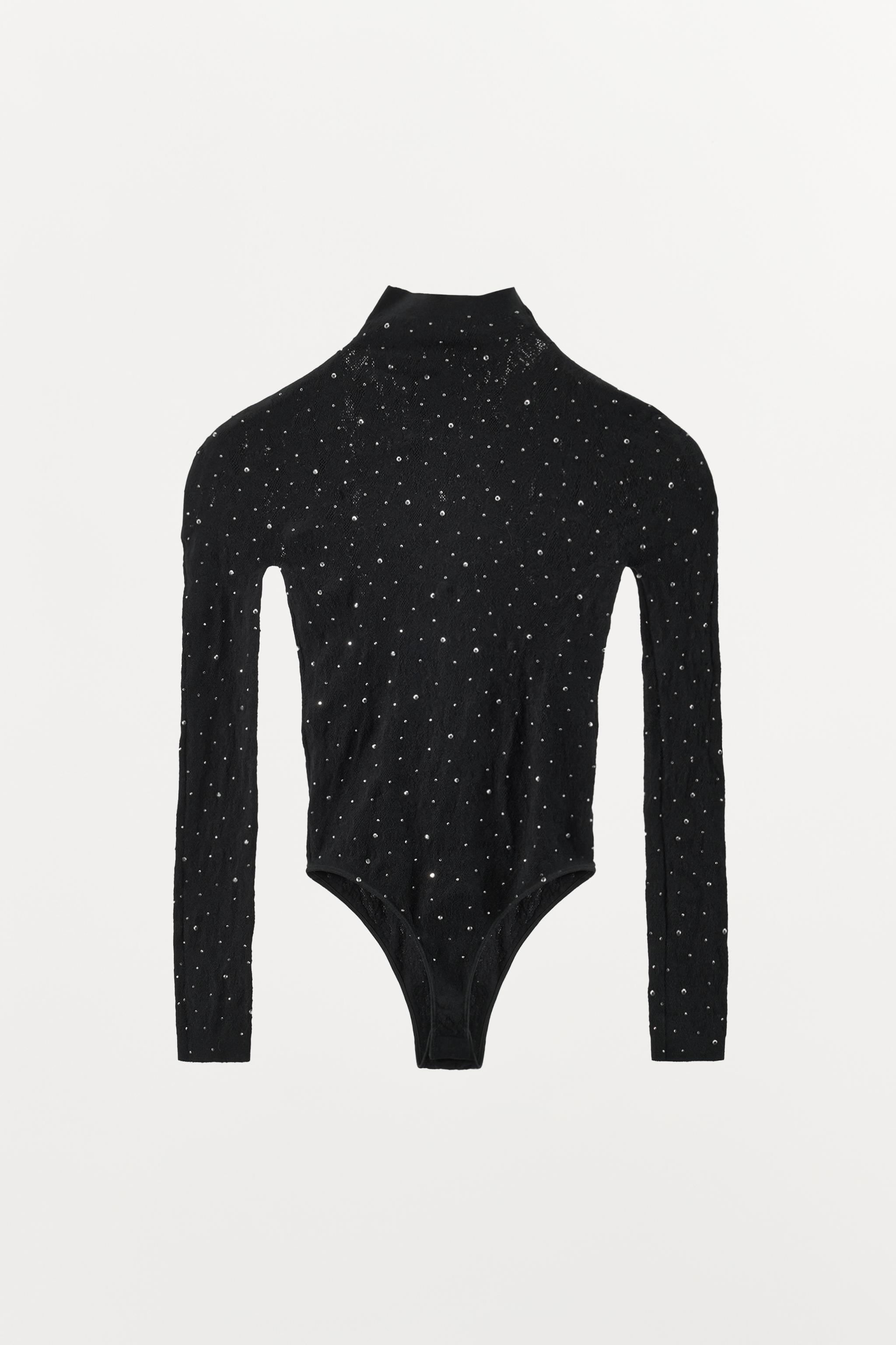 SEAMLESS SPARKLY LACE BODYSUIT