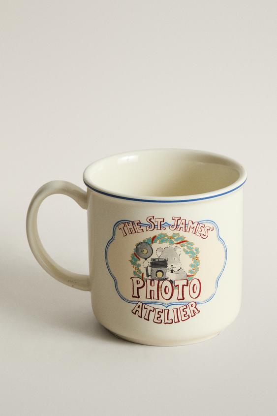 Zara KIDS' PORCELAIN CHRISTMAS MOUSE MUG - Multicolored - Image 0