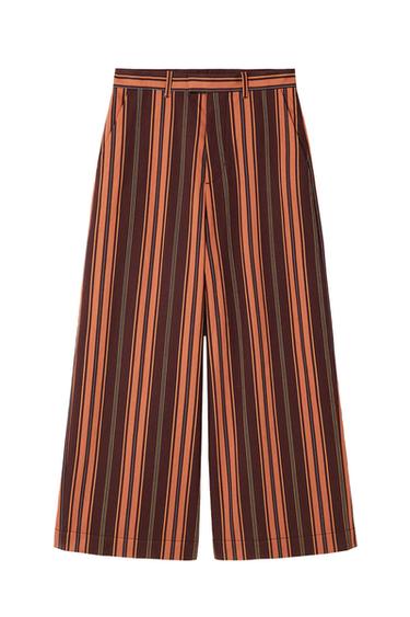 LIMITED EDITION STRIPED SUIT TROUSERS - Orange by Zara - Image 0