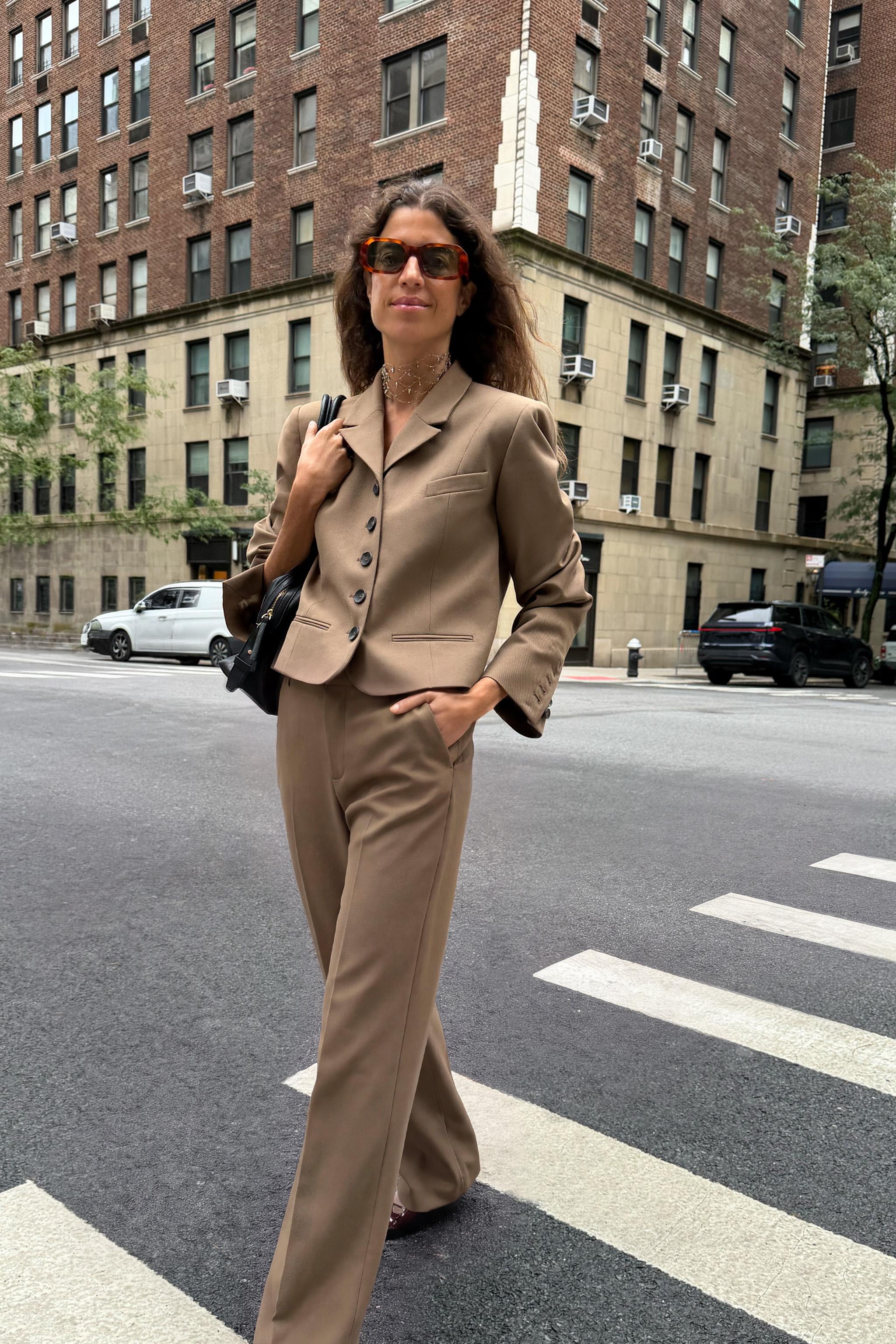 ZW COLLECTION WAISTBAND PANTS — Caramel