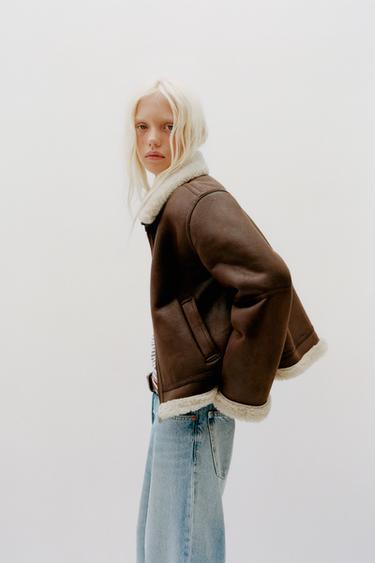 DOUBLE-FACED JACKET - Brown by Zara
