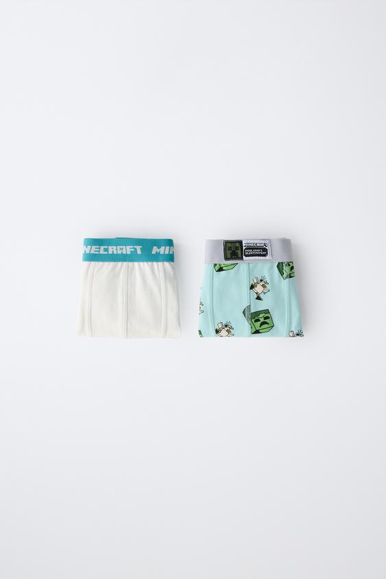 6-14 YEARS/ 2-PACK OF MINECRAFT © MOJANG AB BOXERS - Blue de Zara - Imagen 0