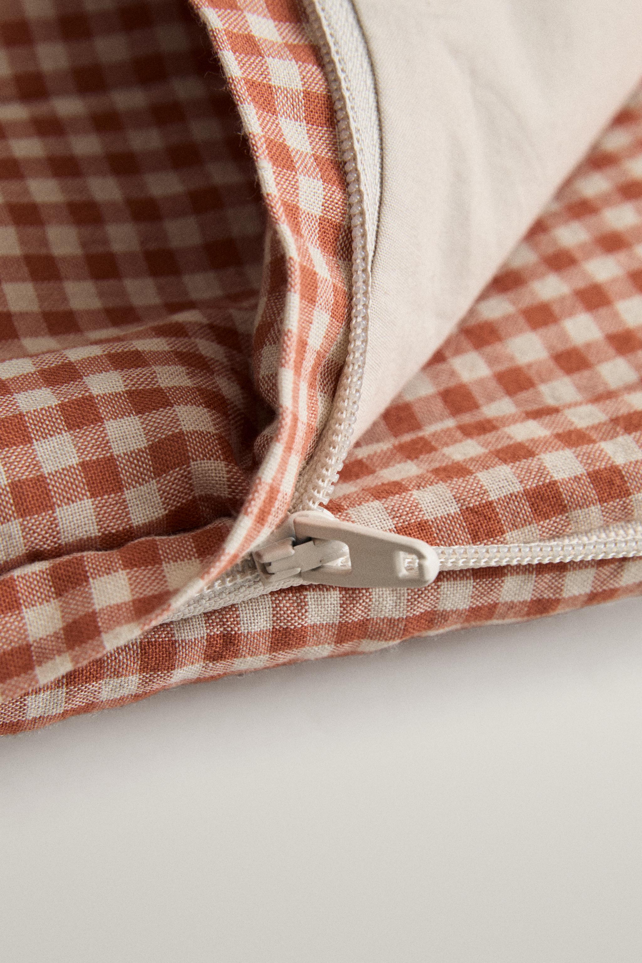 TOILE DE SAC CHARIOT BÉBÉ COTON VICHY