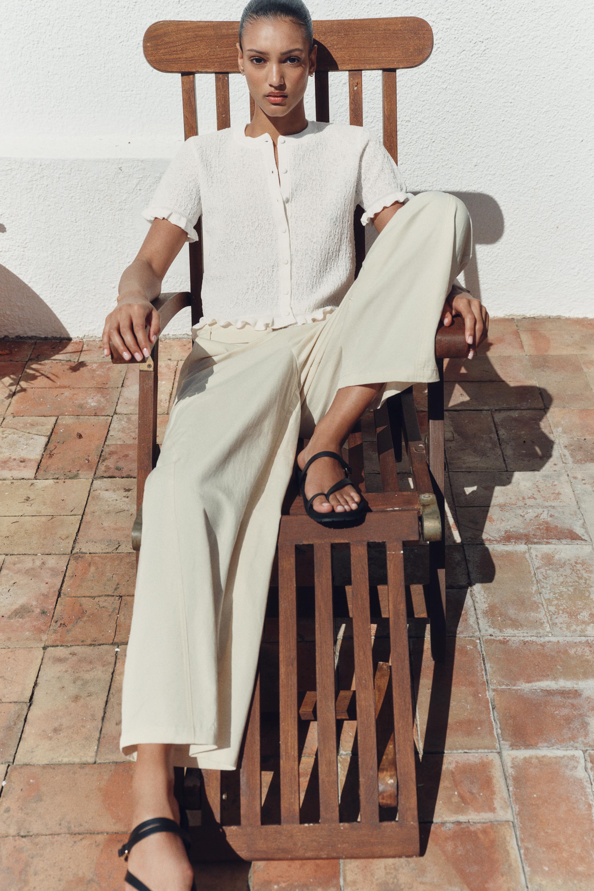 FIRFIRLI DOKULU ÖRGÜ CEKET