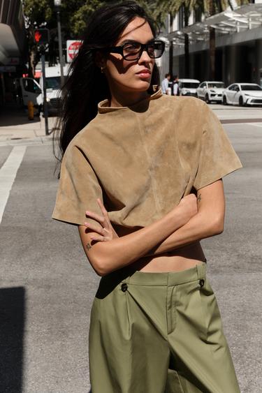 PANTALON CHINO DROIT - Kaki de Zara - Image 2