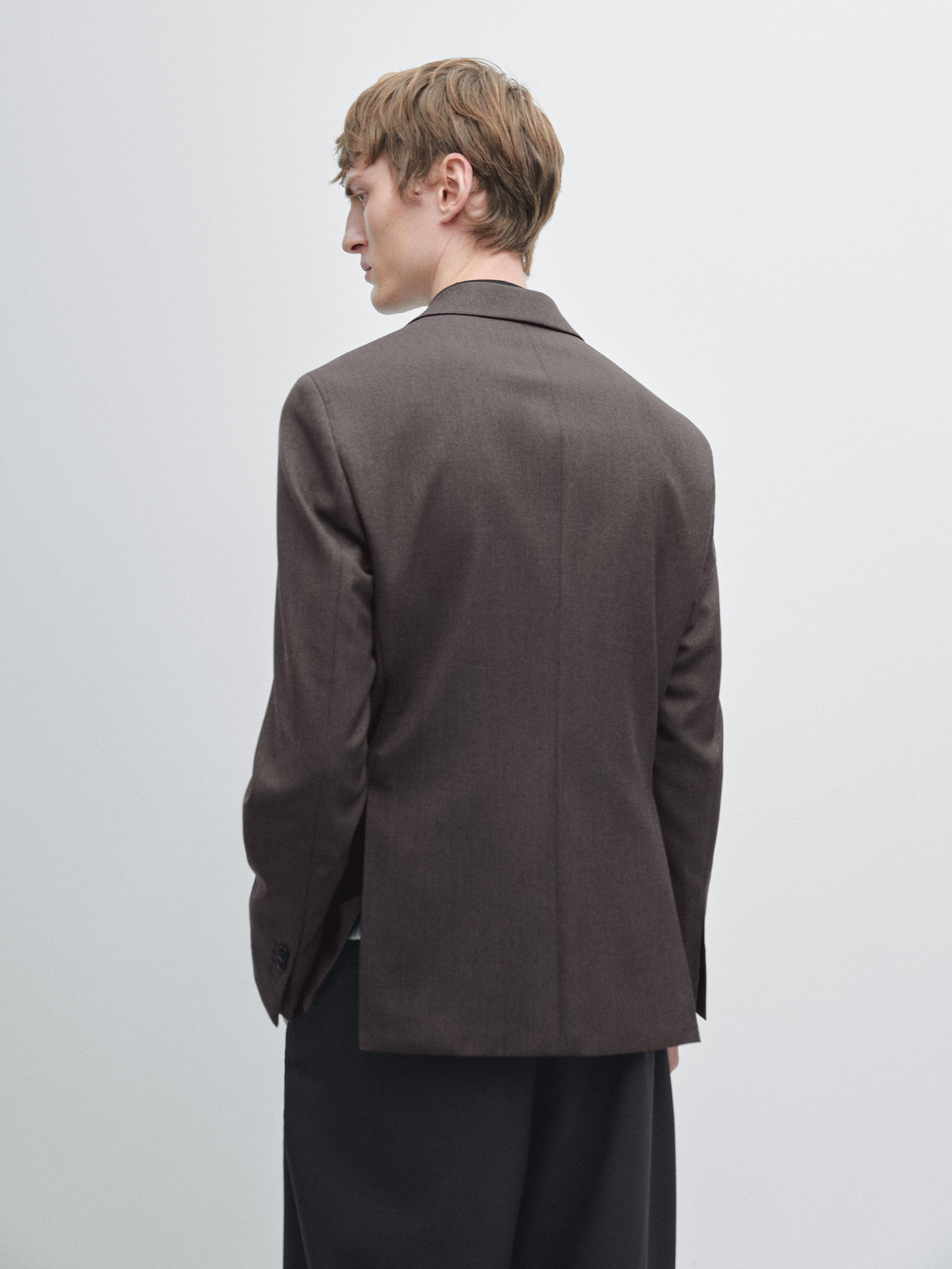 100% wool tailored blazer