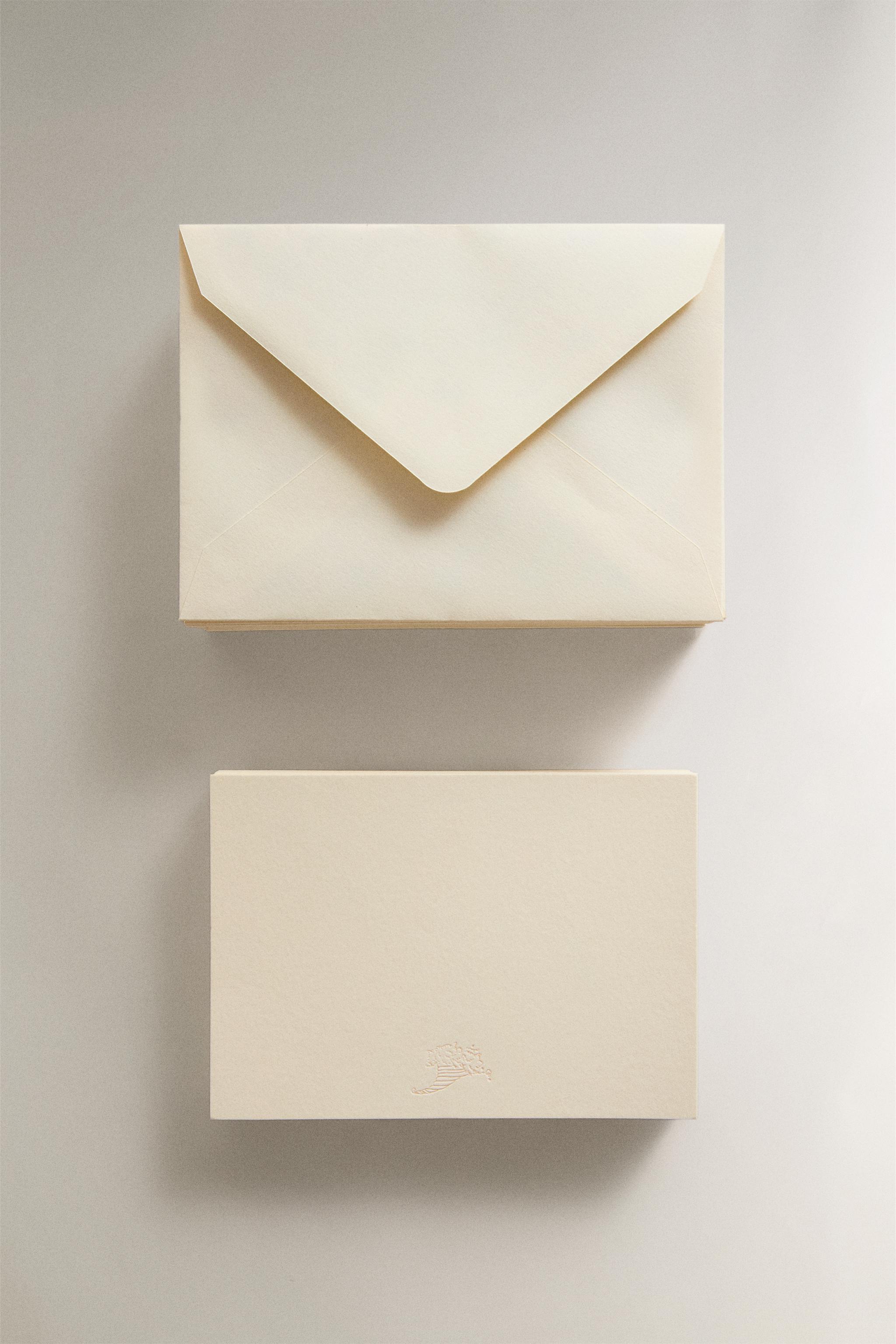Zara WRITING SET WITH ENVELOPES AND CARDS STUDIO MARY LENNOX