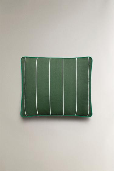 COUSSIN DE CHAISE À RAYURES - Vert de Zara - Image 2