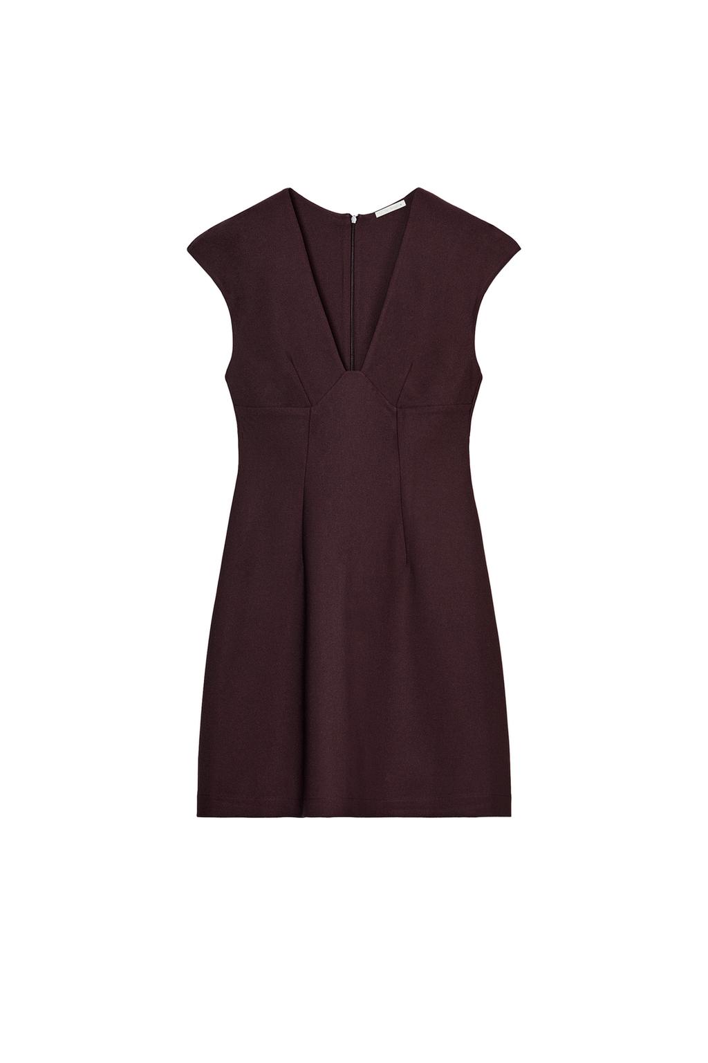 CREPE V-NECK DRESS - image 3