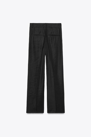 PLEATED TROUSERS - Black by Zara