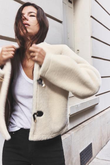 DOUBLE-FACED JACKET WITH TOGGLES - Ecru by Zara - Image 0