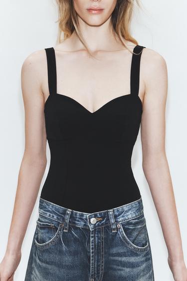 BODY TIRANTES - Negro de Zara