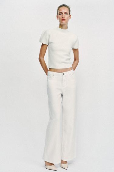 EMBOSSED SLINGBACK SHOES - Ecru White by Zara - Image 1