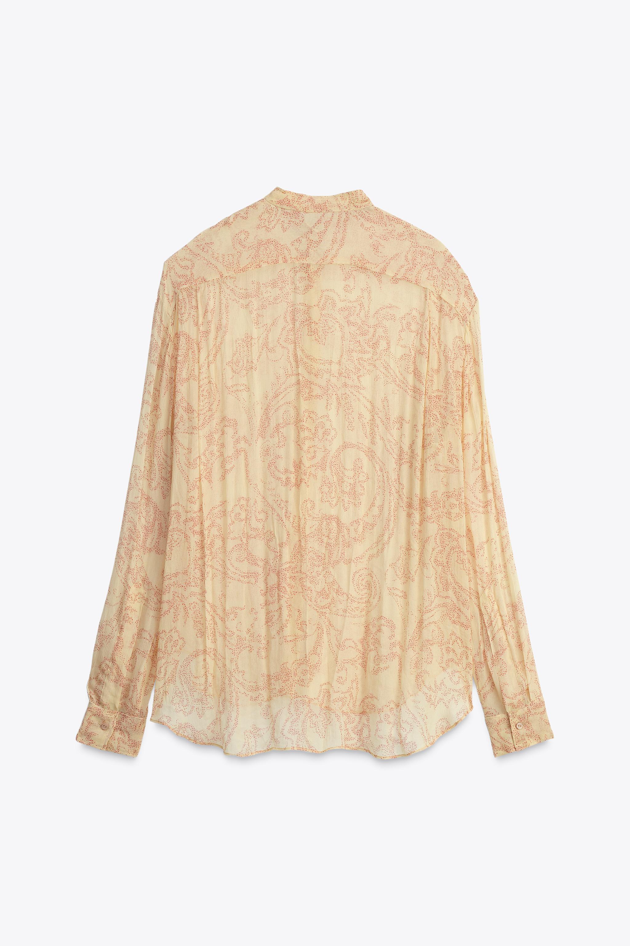 プリント ブラウス - LIMITED EDITION - プリント地 | ZARA