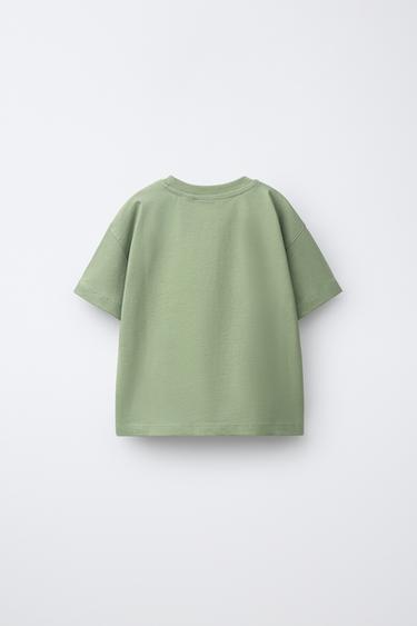 ANIMAL PRINT T-SHIRT — Light khaki 2