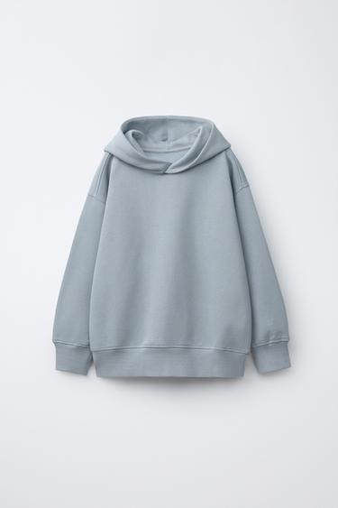 BASIC HOODIE - Pearl grey by Zara