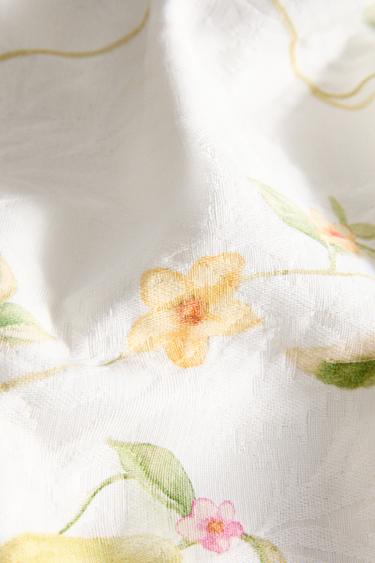 NAPPE COTON JACQUARD POIRES - Verdâtre de Zara - Image 3