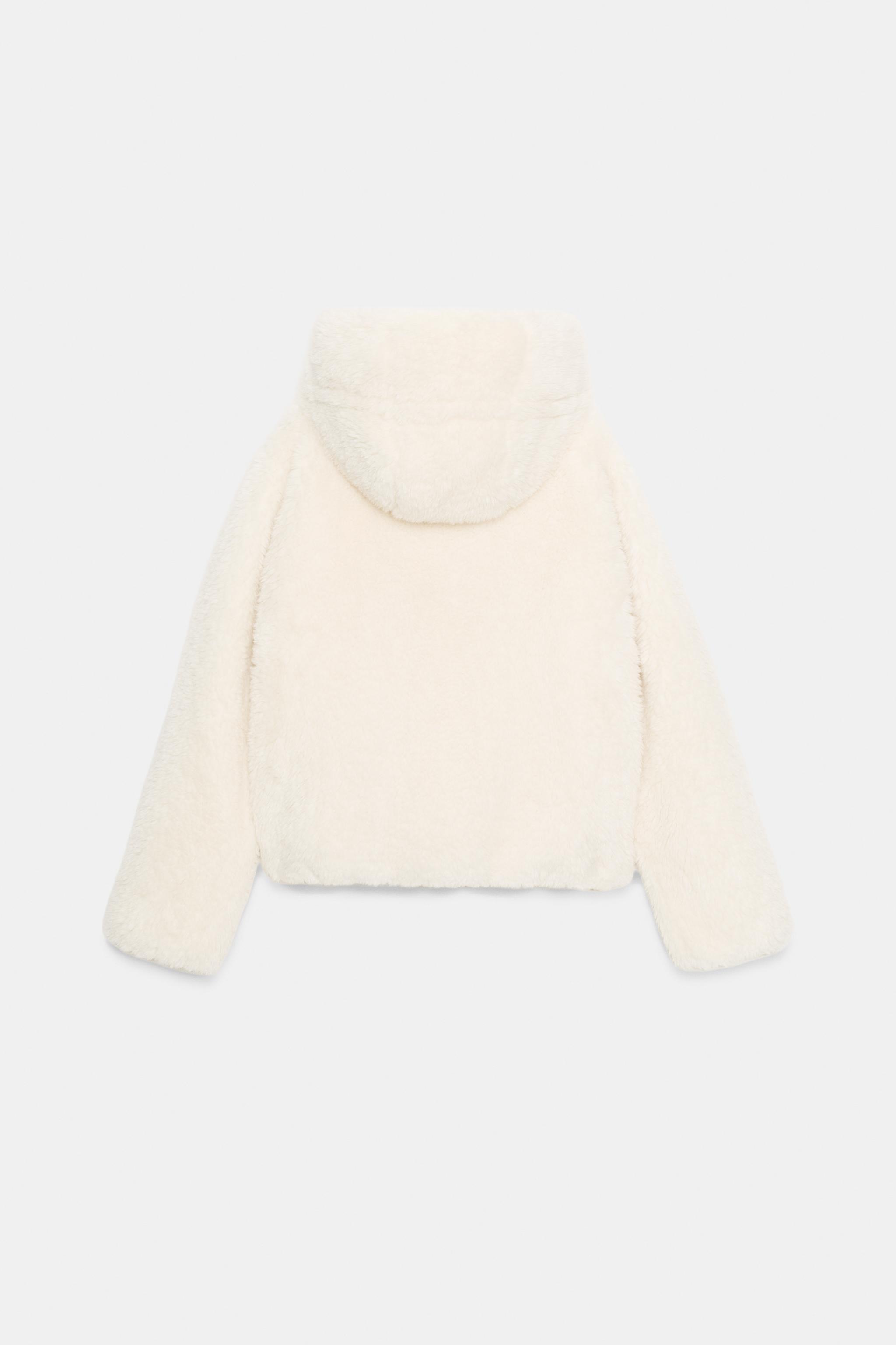 ボア生地保温フード付きアノラック - エクリュ | ZARA Japan / 日本