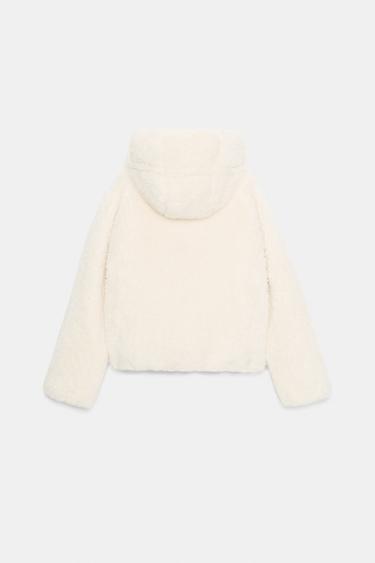 BOMBER EN POLAIRE À CAPUCHE AVEC ISOLATION THERMIQUE - Écru de Zara - Image 8