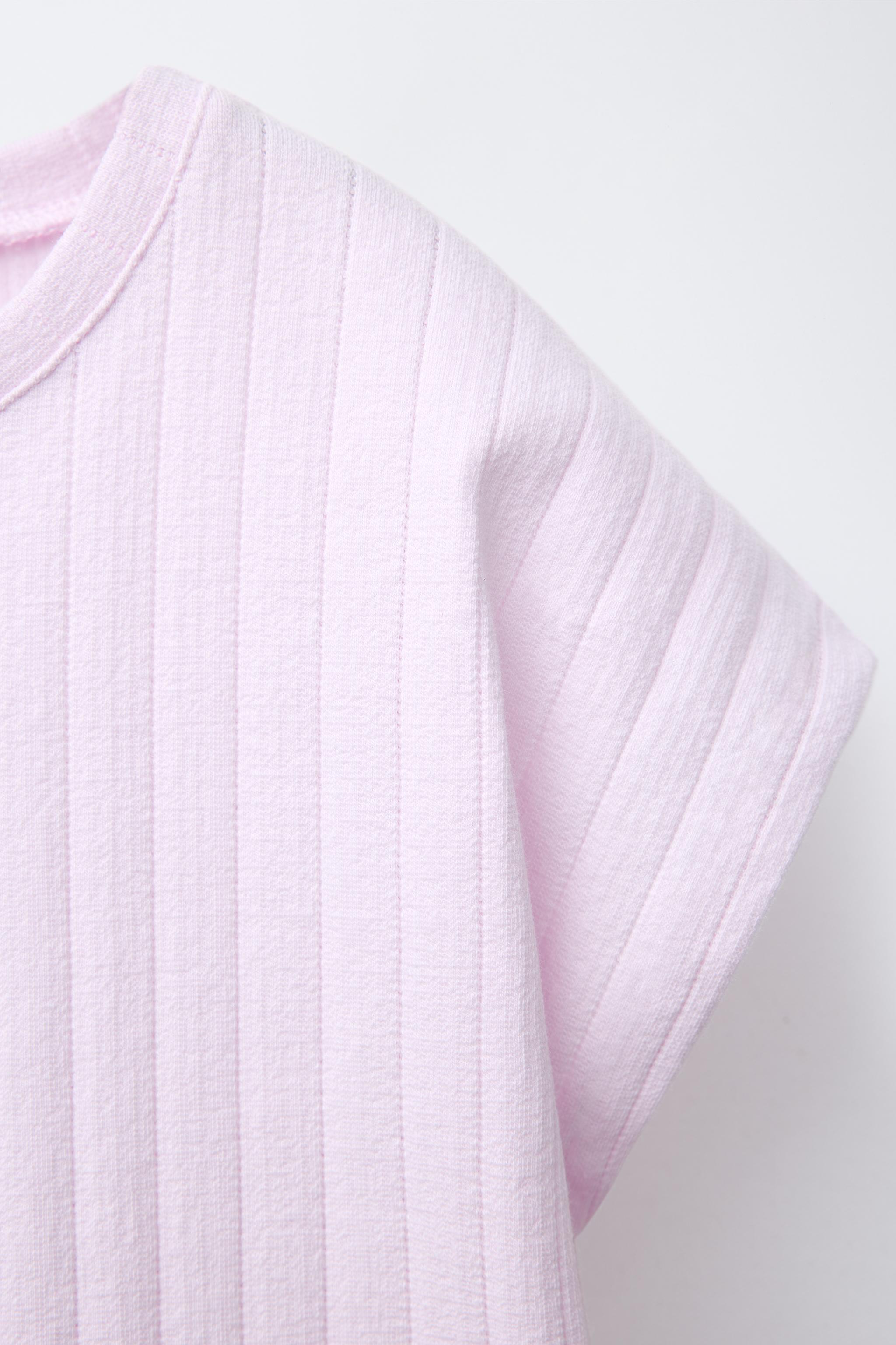 T-SHIRT JACQUARD BRODERIE SUISSE
