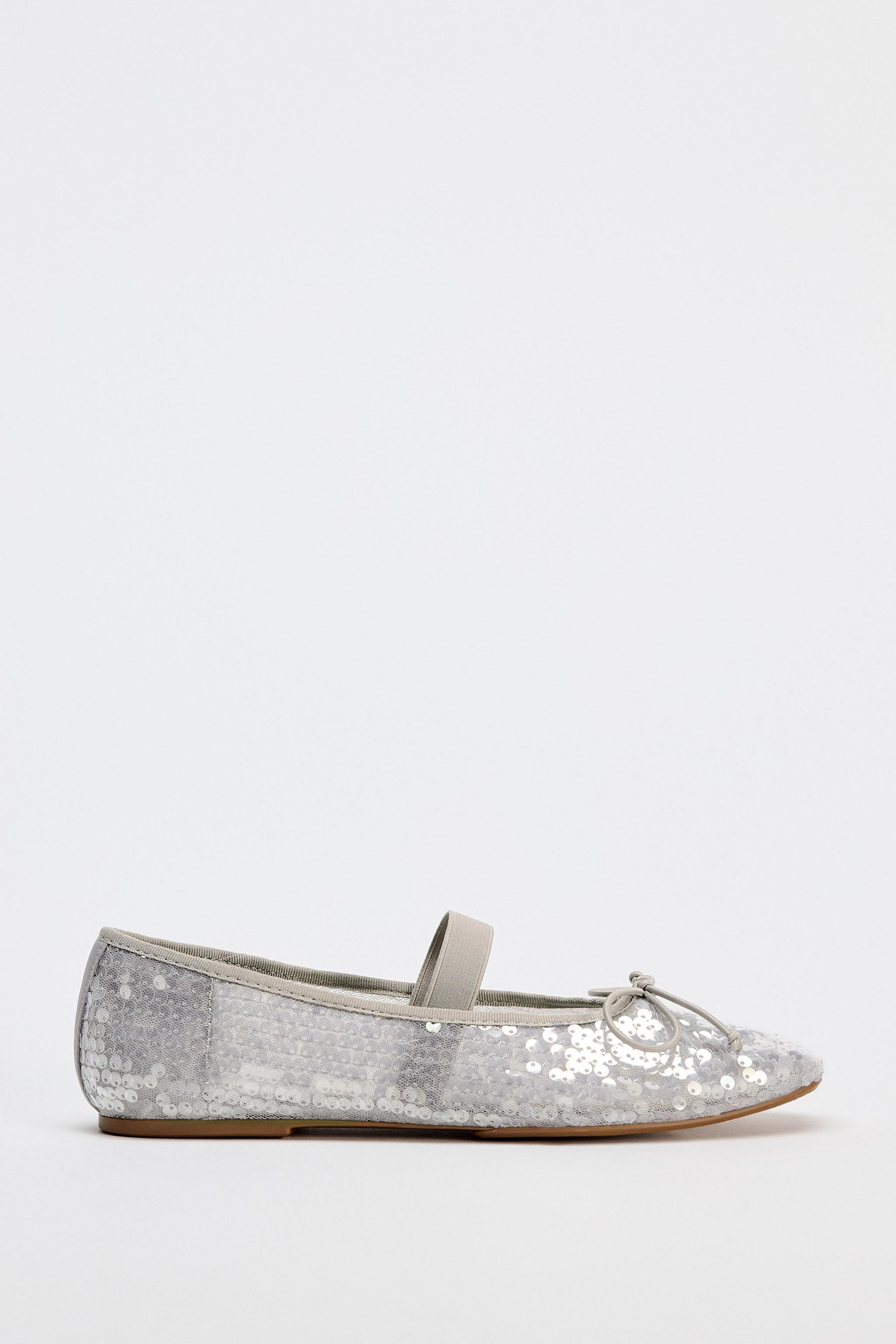 Zara fashion sequin shoes