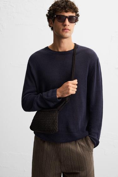 BANDOLERA MACRAMÉ - Marrón de Zara - Imagen 0