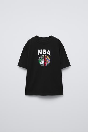 NBA TEAMS © RAISED PRINT T-SHIRT - Black by Zara