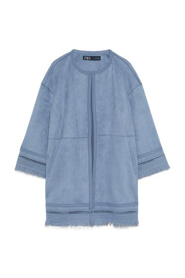 FAUX SUEDE JACKET