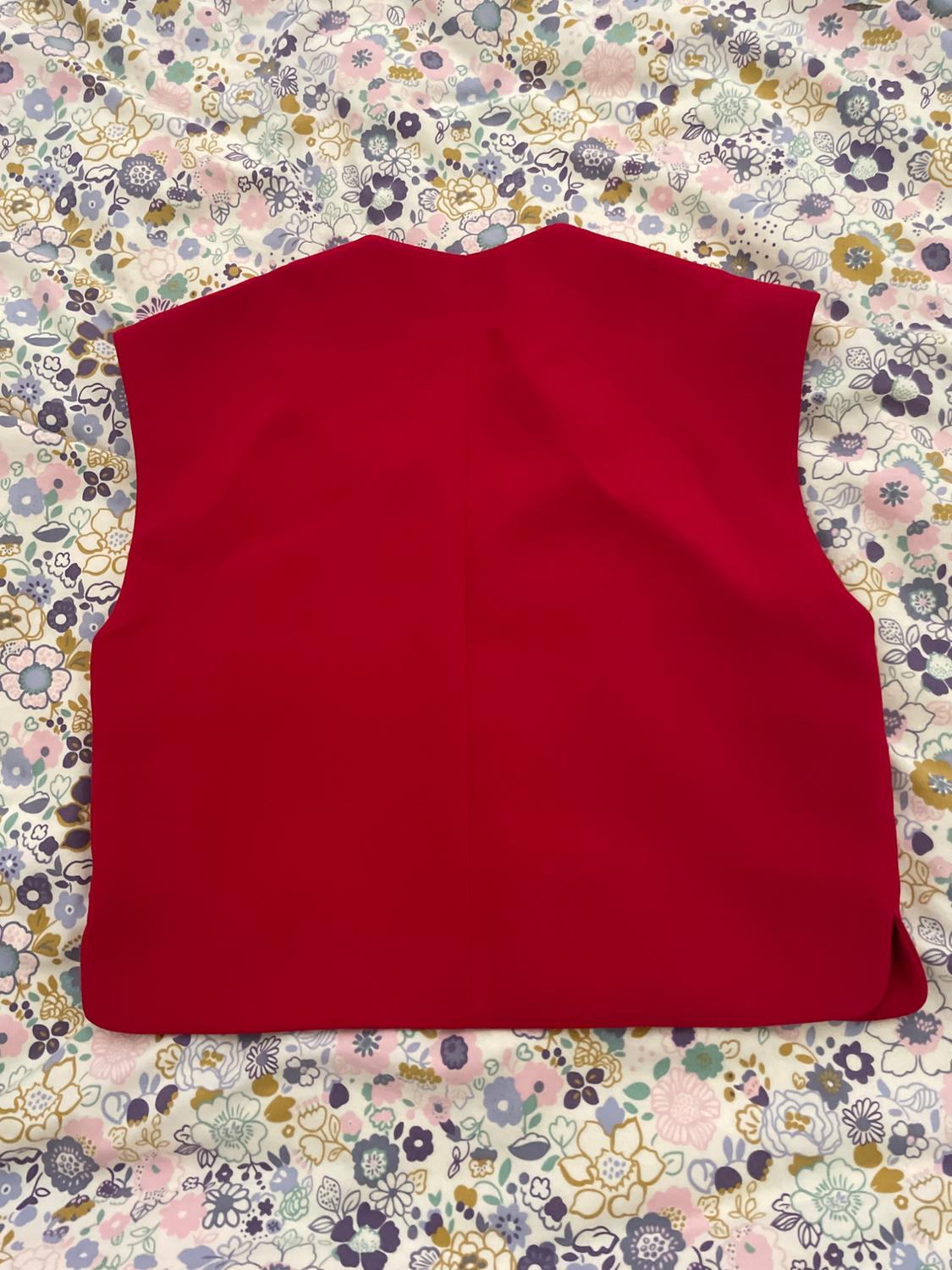 ZW COLLECTION BUTTONED WAISTCOAT TOP - Image 2