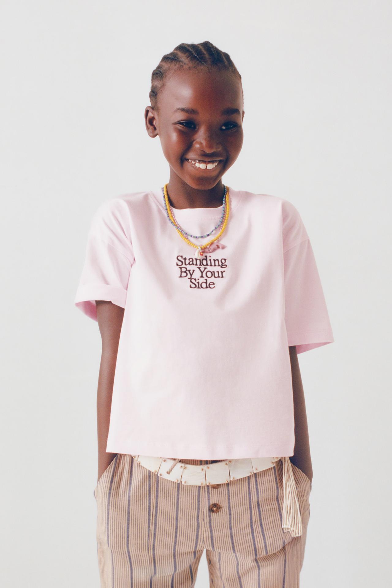 DOG PRINT T-SHIRT — Pink