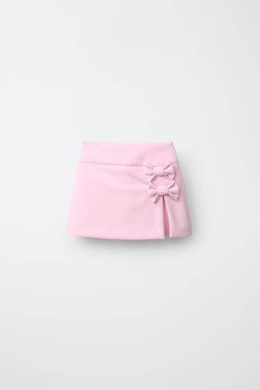 Zara BOW SKORT - Light pink