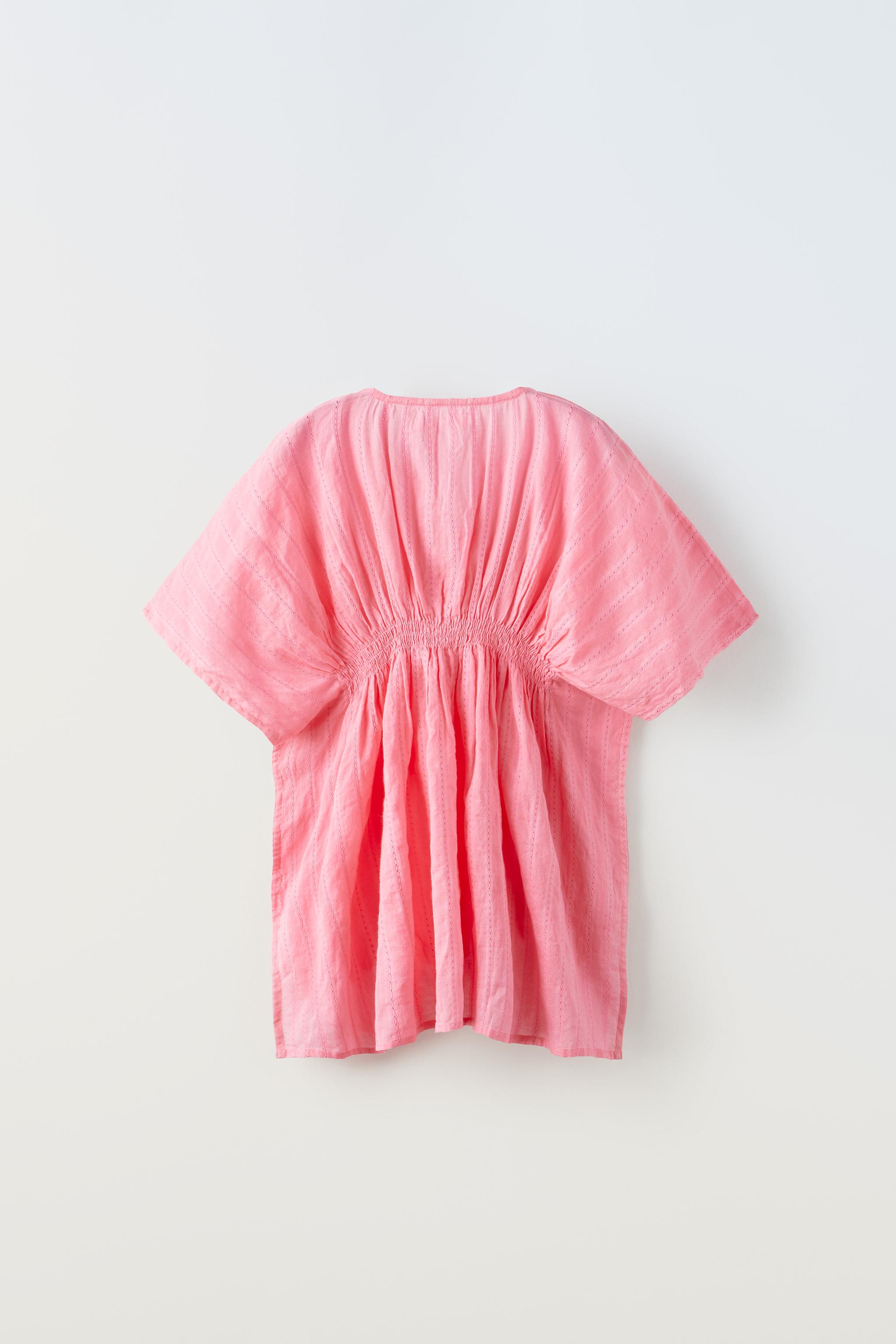 TEXTURED WEAVE KAFTAN - Pink | ZARA United States