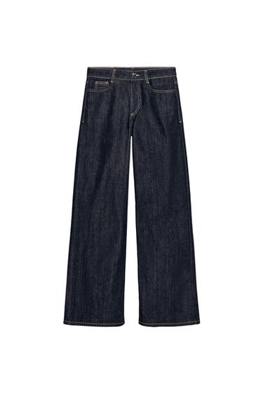 JEANS Z1975 WIDE LEG TIRO ALTO - Negro de Zara
