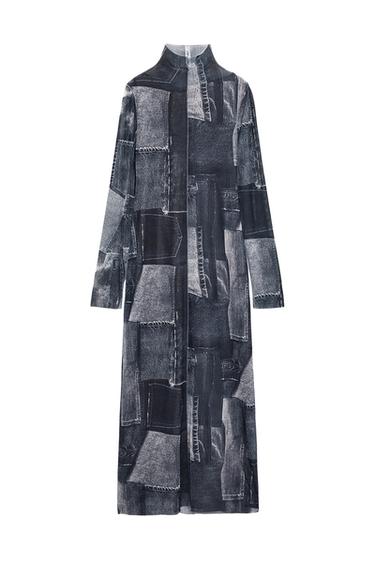 PATCHWORK TULLE DRESS