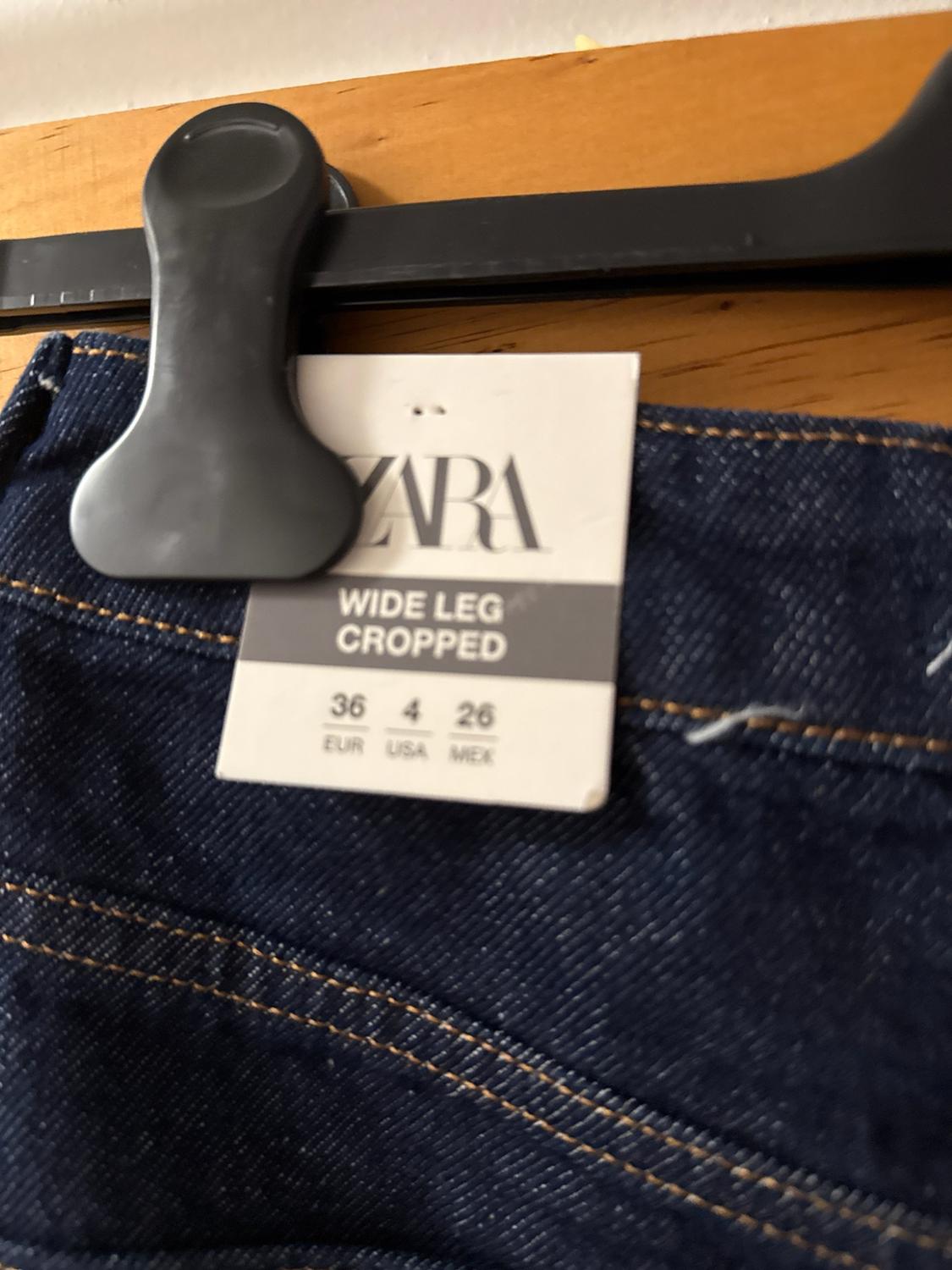 CROPPED WIDE LEG CENTRAL SEAM Z1975 JEANS WITH A HIGH WAIST - Image 3