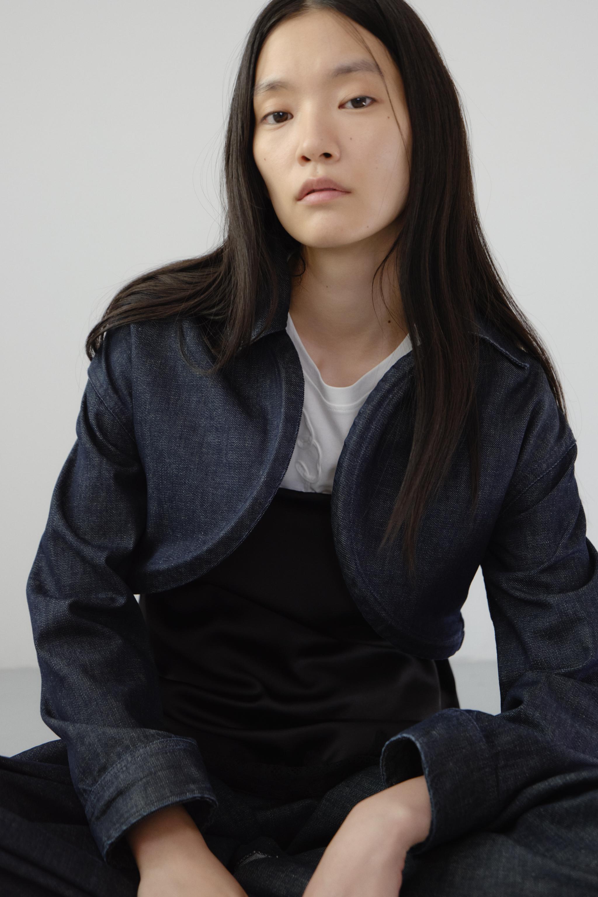 ZARA デニムジャケット ZWコレクション新品　Gジャン　ノーカラー ZARA デニムジャケット ZWコレクション新品 Gジャン ノーカラー